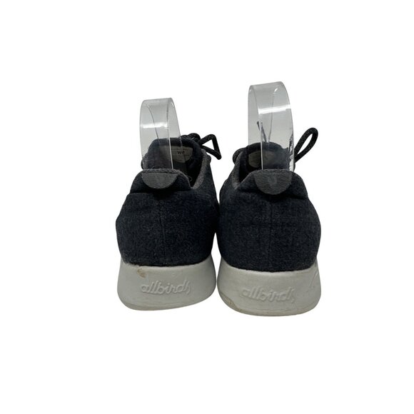 Allbirds Wool Runners Black Lace-Up Sneakers Womens Size 9 Casual Lightweight - Picture 2 of 9